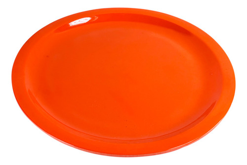 12 Platos Trinche De Melamina Colors 23 Cm 9 Pulgada Vencort Color Naranja Plato trinche