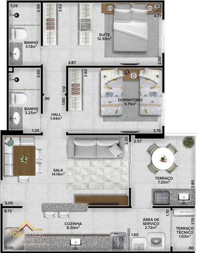 Imagem 25 de 25 de Apartamento Com 2 Dormitórios, Lazer Completo À Venda, 72 M² Por R$ 395.000 - Canto Do Forte - Praia Grande/sp - Ap4843