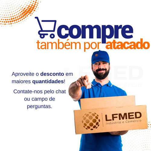Kit Para Podologia Cabo Bisturi N3 + 100 Laminas Numero 15