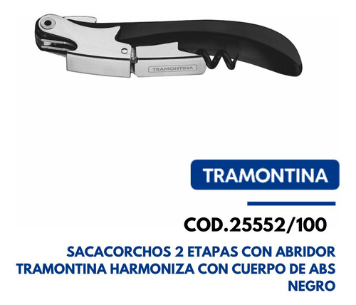 25552100tramontina Abridor/sacacorchos Sommelier-2 Eta