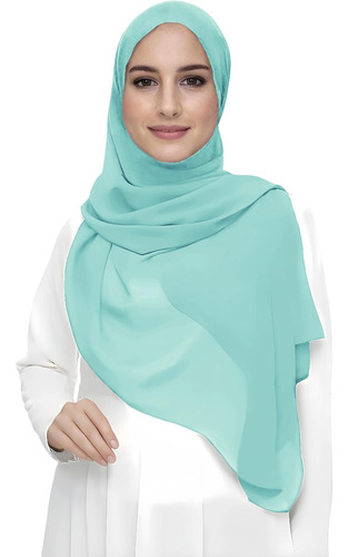 Hiyab De Chifón Premium Pañuelo Chal Para Mujeres Musulmanas