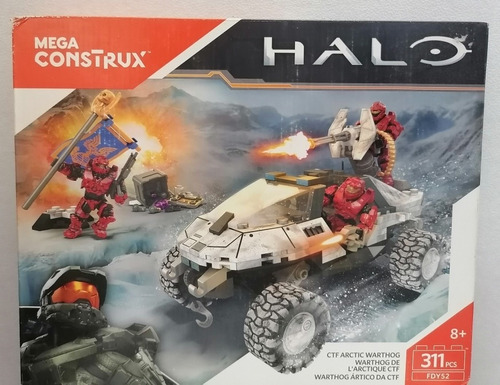 Halo Ctf Arctic Warthog Mega Construx 