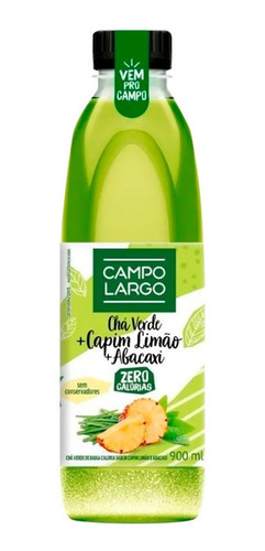 Chá Verde Capim Limão Abacaxi Pronto Zero Campo Largo 900ml