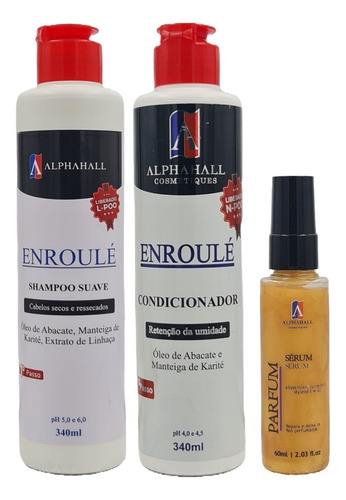  Alphahall Enroulé Liberado Shampoo E Cond E Sérum Ouro