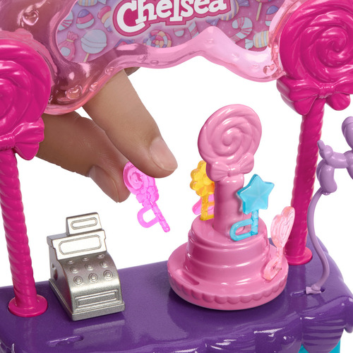 Barbie Set Game Stacie To The Rescue Chelsea Candy Station colorido multicolorido HRM07