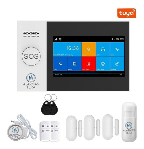 T30 Alarma Casa Touch Wifi Celular Rfid Tuyasmart Smartlife