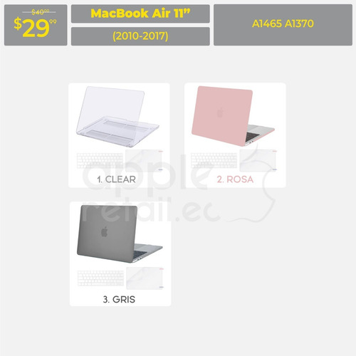 Case Estuche Protector Macbook Pro Air 11 13 15 16 Inc Iva