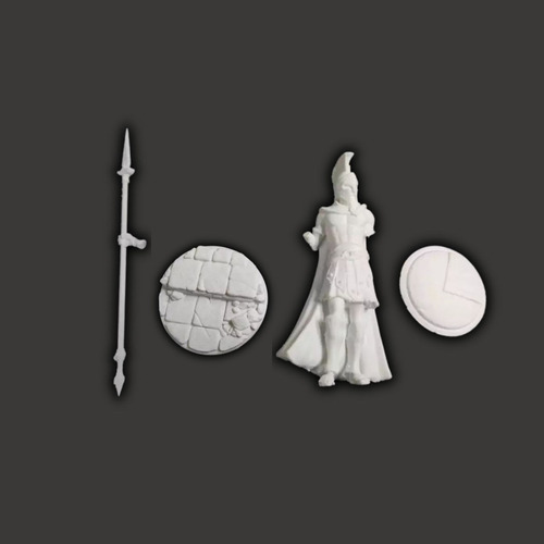 Soldado Espartano Agesilas, Escala 1/16 (12cm), Color Blanco