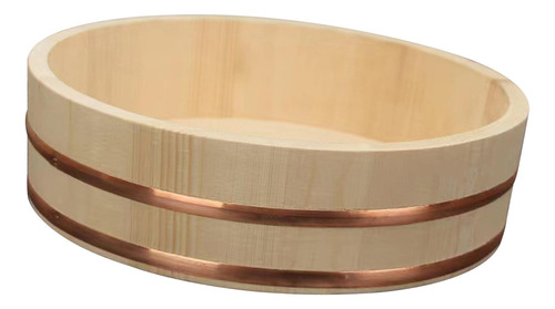 Cuenco De Arroz Para Sushi De Madera, Barril, Cubo 30x7,5 Cm