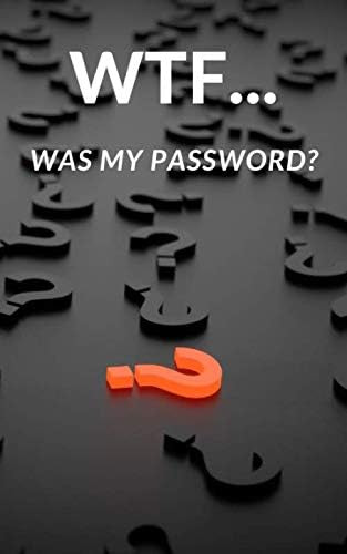 Libro: Wtf... Was My Password?: Lined Logbook With Customize