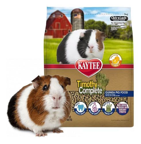 Heno Timothy Complete Alimento Cobayos Kaytee Pellets 2.2kg