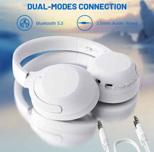 Headset Gamer Attack Shark G300 Anc21db Dualmode Mic Branco