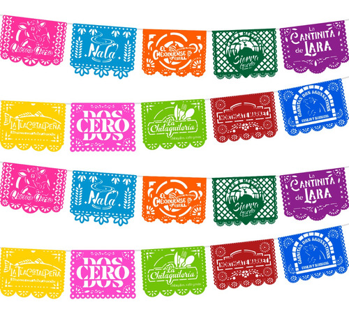 Papel Picado - 150 Metros De Enramada Personalizada