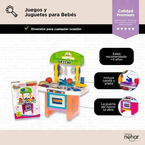 Cocinitas Infantiles Duravit Mi Cocina 33 Accesorios Juguete