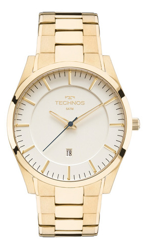 Relogio Technos Gm10yf/4x Dourado Cor do fundo Branco