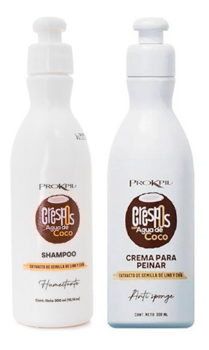 Kit Shampoo + Crema De Peinar Humectante Rizos Coco Brillo