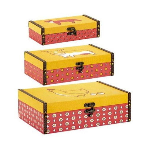 Imagem 1 de 1 de Kit Caixas Decorativas Mart 3731/3