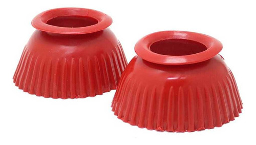 Cloche Para Cavalo De Borracha Cor Vermelho