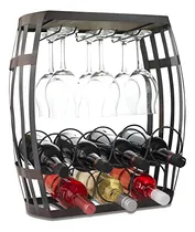 Comprar Made Easy Kit Soporte Para Botellas De Vino Y Copas, Metal Y