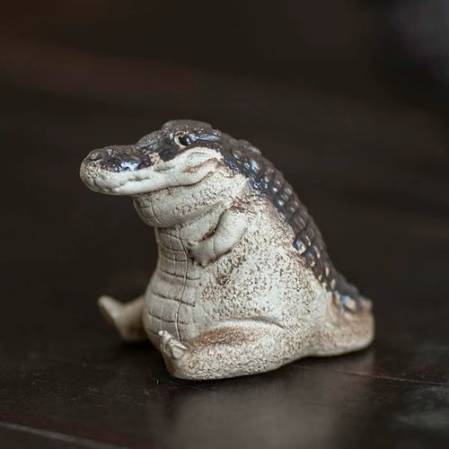 Figura Cocodrilo Todo Chiquito Todo Panzon 4cm Caiman Reptil