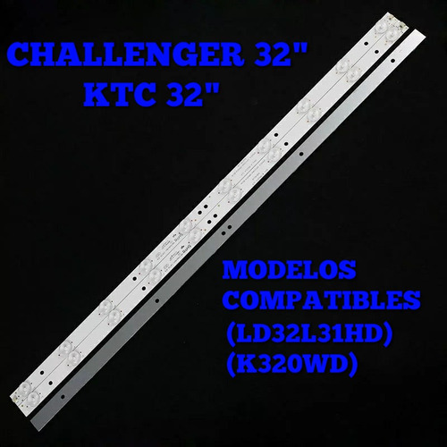 Kit De Regletas Led Para Challenger 32  Modelo:(ld32l31hd).