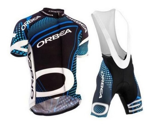 Conjunto Ciclismo Orbea N°2 Tricota Calza Acolchado Tirantes