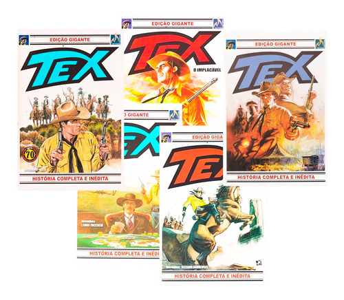Hq Tex Gigante História Completa E Inédita Kit Com 5 Volumes