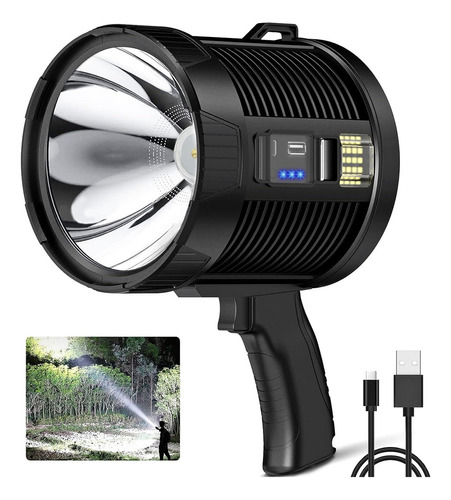 Linterna De Mano Led Spot Light 100000 Lúmenes S