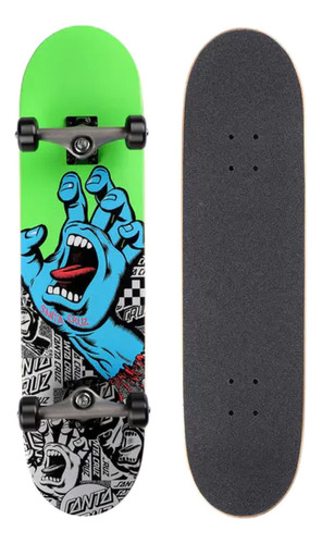 Skate Santa Cruz Completo Screaming Hand Large 8.25