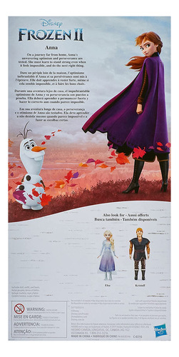 Disney Frozen Anna Fashion Doll Con Pelo Rojo Largo Y Traje