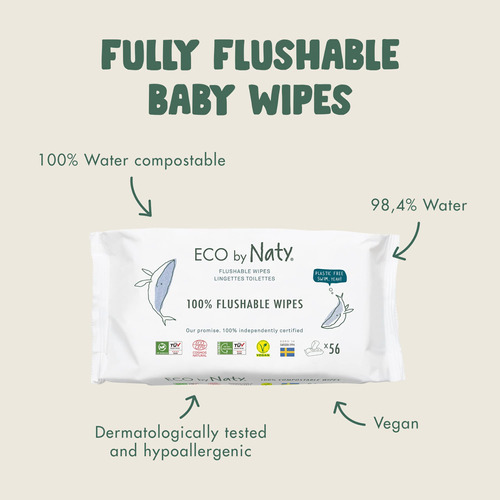 Eco By Naty Toallitas Desechables Para Beb, Toallitas Compos