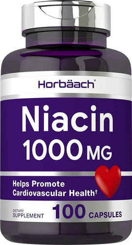 Niacina Vitamina B3 - 1000mg - 100 Unidades 