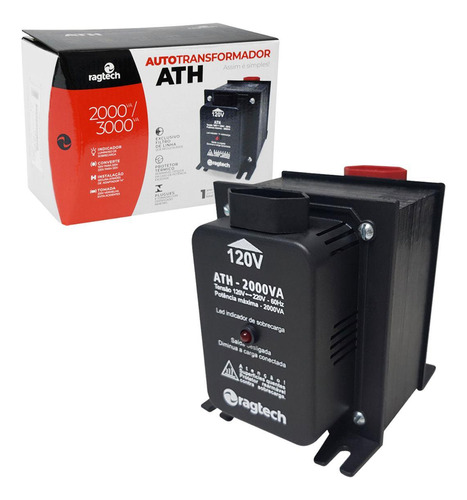 Auto Transformador Ragtech Ath 2000 2000va/1000w Máximo, Ent