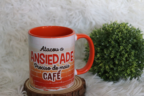 Caneca Divertidamente Personagem Ansiedade Gardame Laranja Ansiedade
