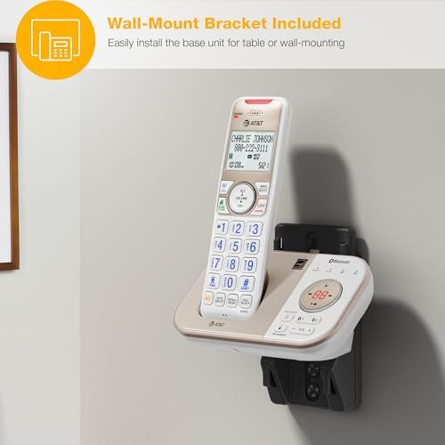 At&t 3-handset Dect 6.0 Bluetooth Expandible Teléfono Inalám