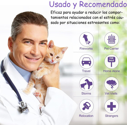Collar Calming Para Gatos Calmante Tranquilizante