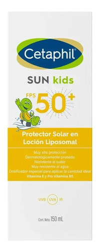 Cetaphil Sun Kids Fps 50+ Protector Solar En Loción  150 Ml
