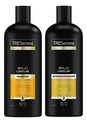 Tresemmé Brillo Lamelar 715ml Shampoo + Acondicionador
