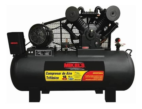 Compresor de aire eléctrico Mikel's CAT-10HP trifásico 500L 10hp 220V/440V negro