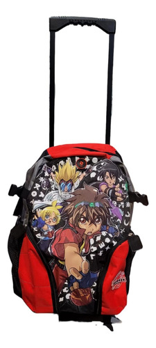 Mochila Carrito 18 Pulgadas Bakugan Primaria Cresko Jretro