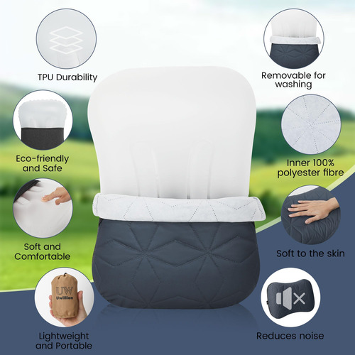 Almohada De Campamento Uwillion Con Cubierta Extraíble - Alm