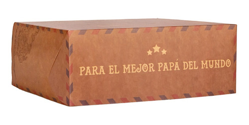 Caja Dia Del Padre Cartulina Postal (25*25*10cm) X 10 U