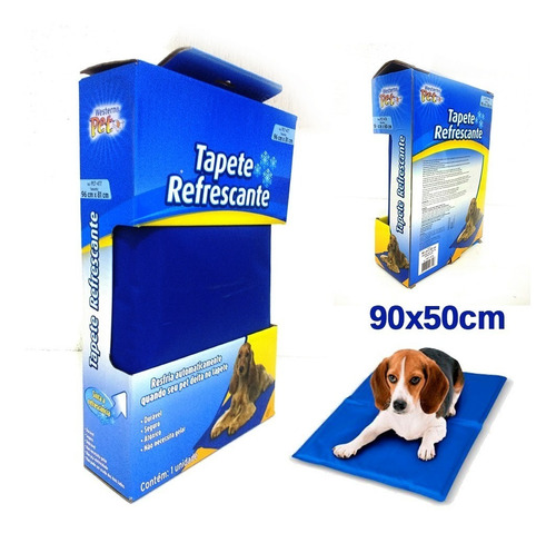 Tapete Pet Gel Refrescante Cães 90x50 Bordas Reforçadas P475
