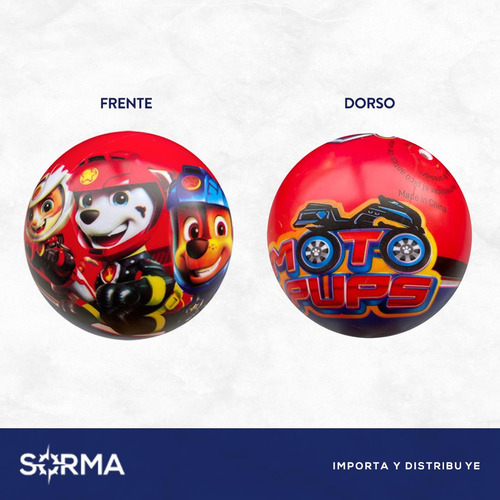 Pelota Goma Paw Patrol Licencia Oficial Sorma 10160