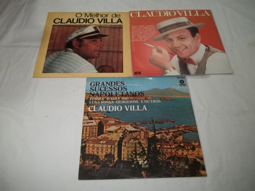 Discos Claudio Villa 3 Lps Vinil - Canta Napoli Roma