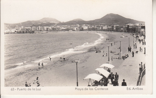 Antigua Postal Playa Las Canteras Las Palmas Islas Canarias