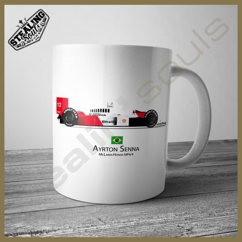 Taza Fierrera - Formula 1 #881 | Ayrton Senna - F1