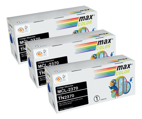 Pack 3 Toner Alternativo Tn-2370 Tn-2340 Tn-660 Tn2370 2340