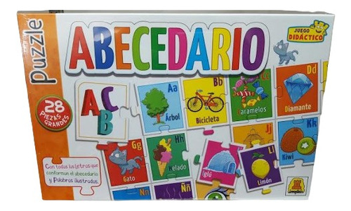 Rompecabezas Puzzle Abc  Abecedario Letras 28 Pz