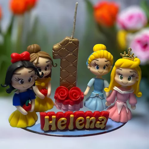 Topo de Bolo Princesas Personalizado